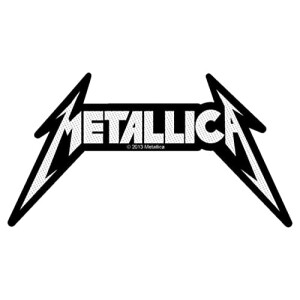 écusson thermocollant Metallica blanc