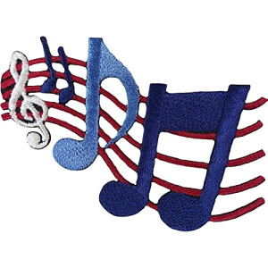 écusson thermocollant Note de musique