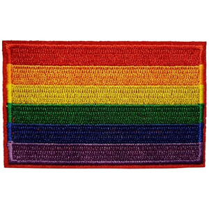 écusson thermocollant Arc en ciel 5x8.1 cm