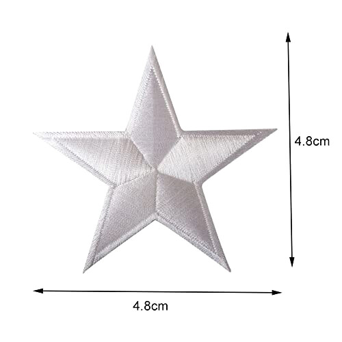 écusson thermocollant Étoile blancnoir 4.8x4.8 cm variant 0 