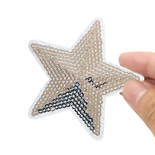 écusson thermocollant Étoile multicolore 12 pièces 40x40 mm variant 1 