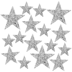 écusson thermocollant Étoile 16 pièces 4 cm