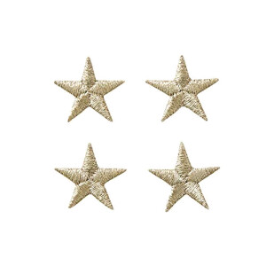 écusson thermocollant Étoile 4 pièces 2 cm
