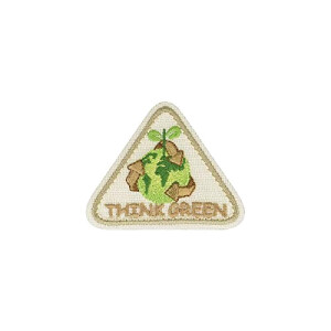 écusson thermocollant Triangle 3 pièces 4x6 cm