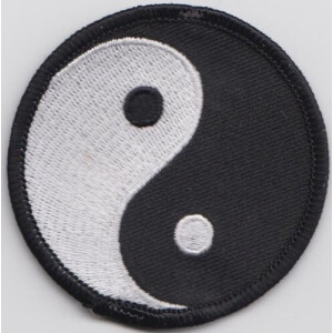 écusson thermocollant Yin Yang multicolore 6x6 cm