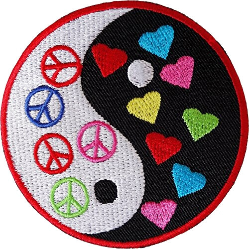 écusson thermocollant Yin Yang 8 cm