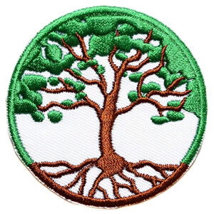 écusson thermocollant Viking vert 6 cm