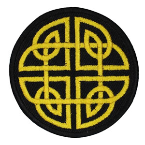 écusson thermocollant Celtique jaune 7 cm