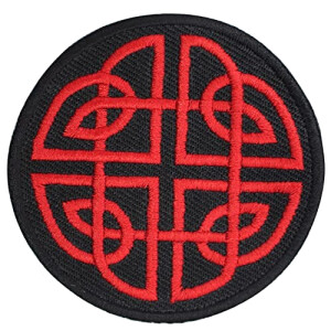 écusson thermocollant Celtique rouge 7 cm