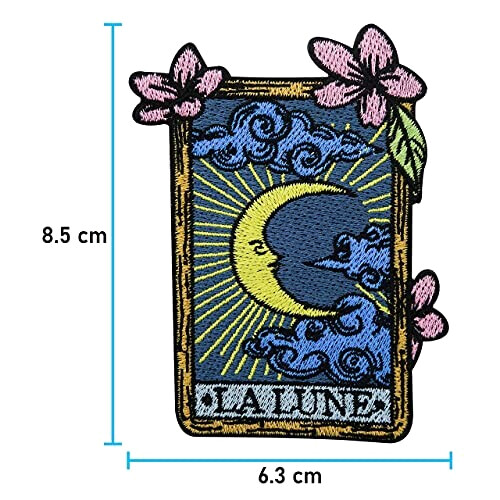 écusson thermocollant Astrologie blanc/jaune variant 3 