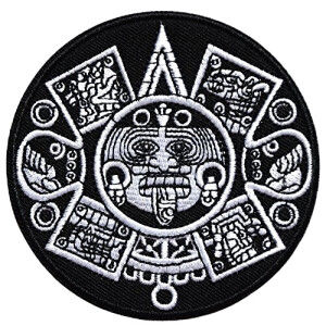 écusson thermocollant Astrologie noir 8 cm